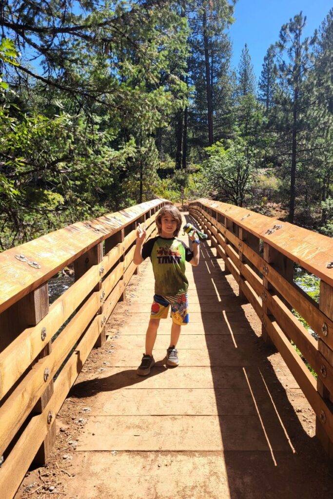 Bridge at the end of the Burney Falls loop in California