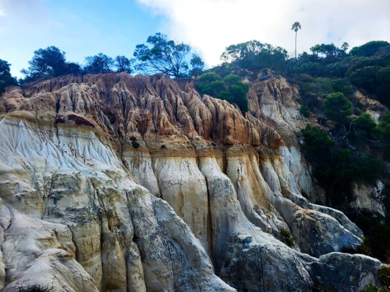View of Annie's Canyon from the top of the trail in Solana Beach, CA