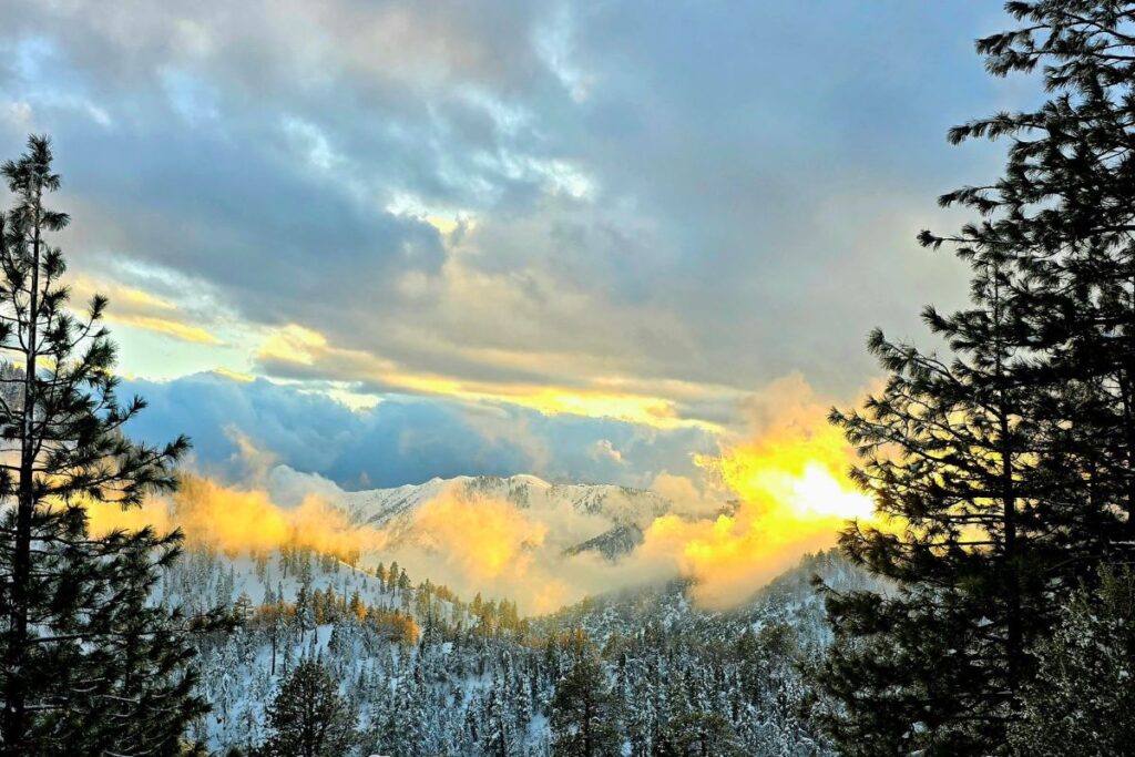 View from CA-18 HWY when driving to Big Bear Lake