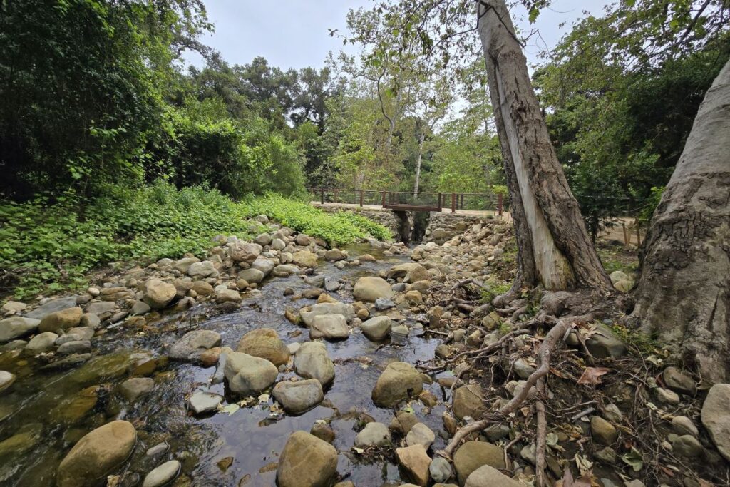 Mission Dam and Aqueduct at the Santa Barbara Botanic Garden in California