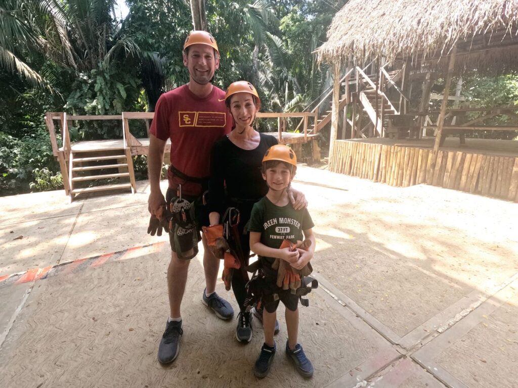 Zip lining at Caves Branch Outpost in Belize - Coral Breeze Tours
